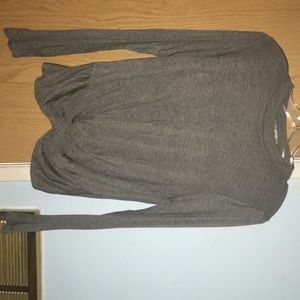 Pink Rose Grey Long Sleeve